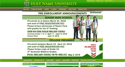 Desktop Screenshot of hnu.edu.ph